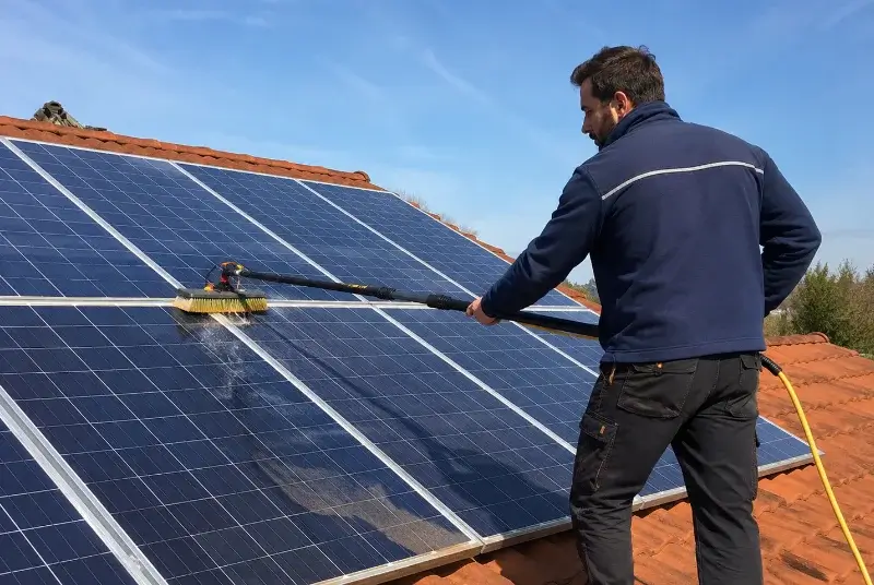 Nettoyage et entretien de panneaux solaires à Sainte-Hélène